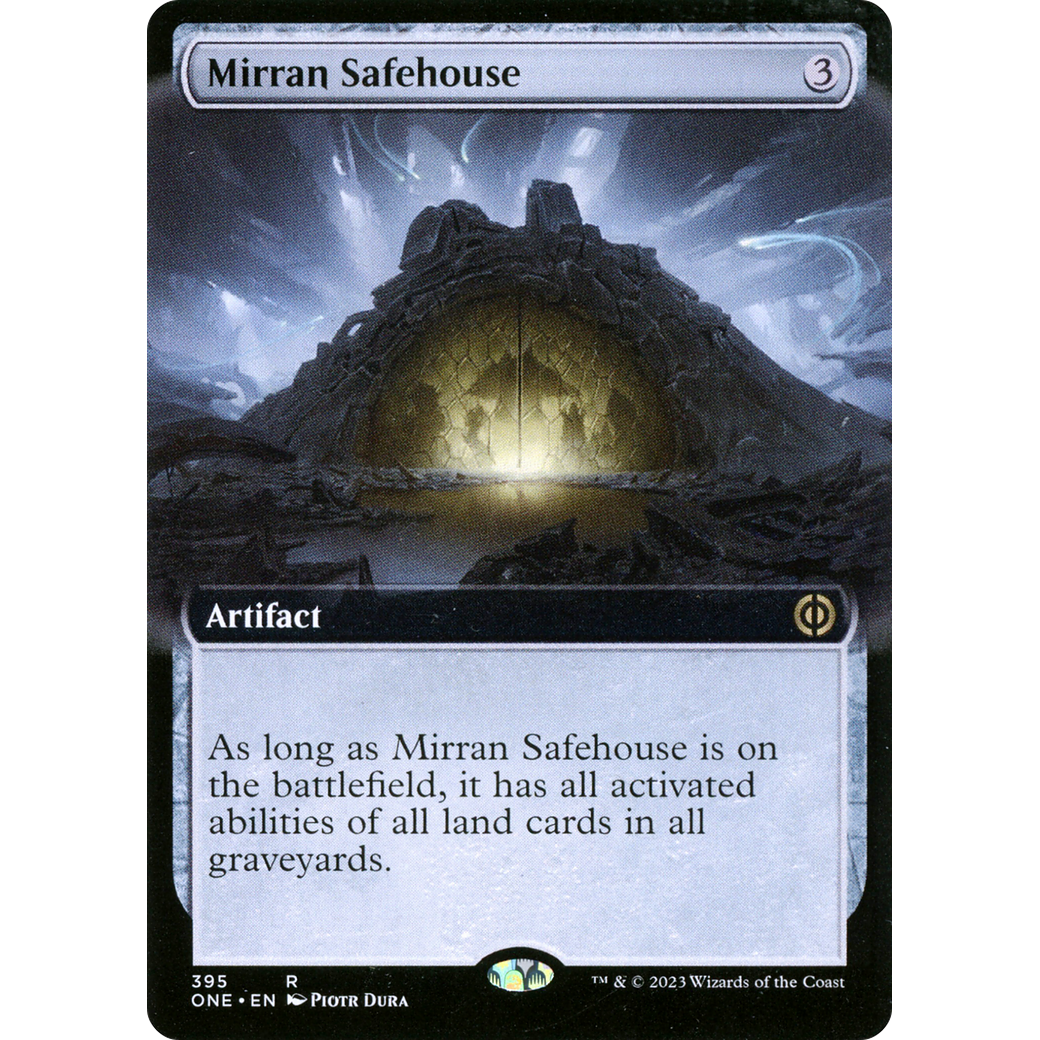 Mirran Safehouse (ONE-395) - Phyrexia: All Will Be One: (Extended Art) Foil