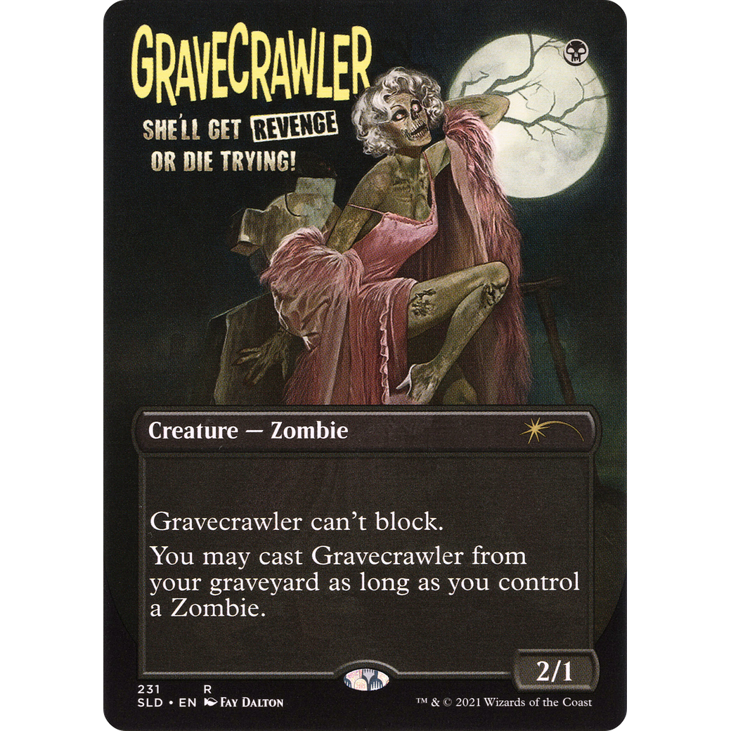 Gravecrawler (SLD-231) - Secret Lair Drop (Borderless) Foil