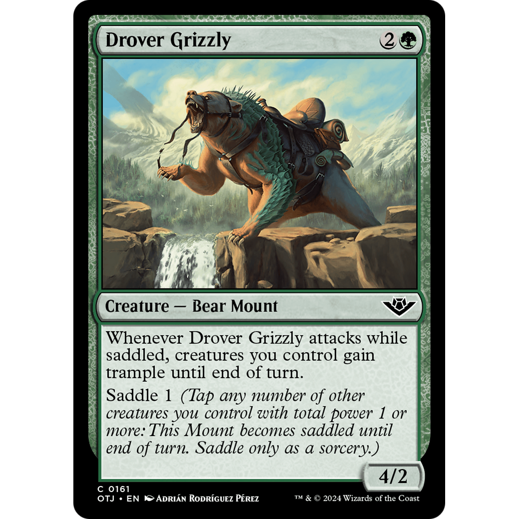 Drover Grizzly (OTJ-161) - Outlaws of Thunder Junction Foil
