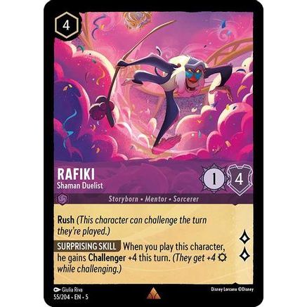 Rafiki - Shaman Duelist (55/204) - Shimmering Skies Cold Foil