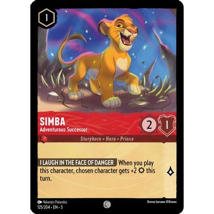 Simba - Adventurous Successor (125/204) - Shimmering Skies Cold Foil
