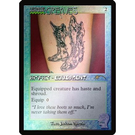 Lightning Greaves (1662) (Rainbow Foil) (SLD-1662) - Secret Lair Drop Series Foil