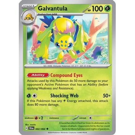 Galvantula 2 - SV Shrouded Fable Reverse Holofoil