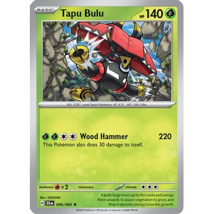 Tapu Bulu - 006/064 6 - SV Shrouded Fable Reverse Holofoil