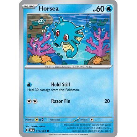 Horsea - 010/064 10 - SV Shrouded Fable Reverse Holofoil