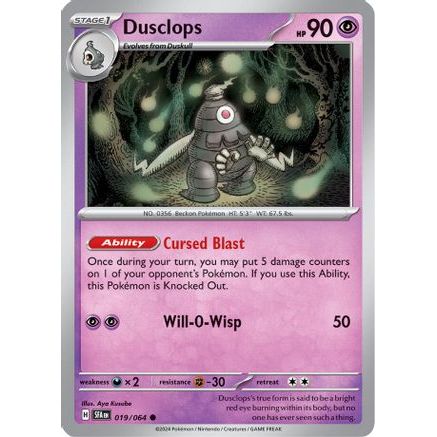 Dusclops - 019/064 19 - SV Shrouded Fable Reverse Holofoil