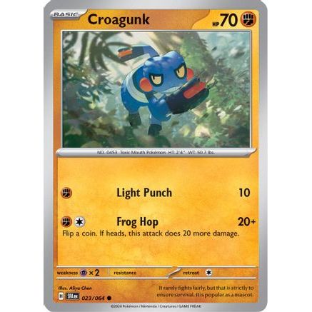 Croagunk 23 - SV Shrouded Fable Reverse Holofoil