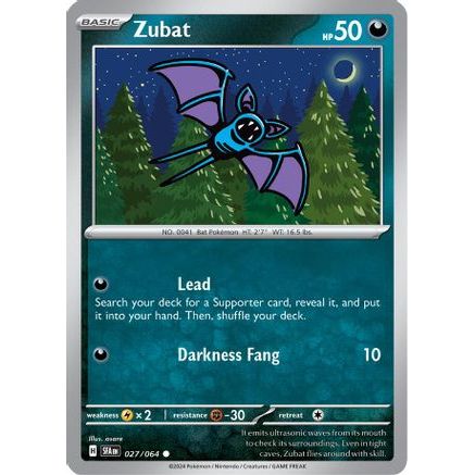 Zubat 27 - SV Shrouded Fable Reverse Holofoil