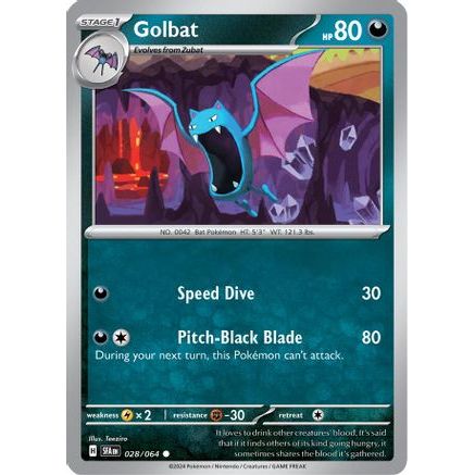Golbat 28 - SV Shrouded Fable Reverse Holofoil