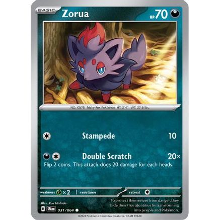 Zorua - 031/064 31 - SV Shrouded Fable Reverse Holofoil