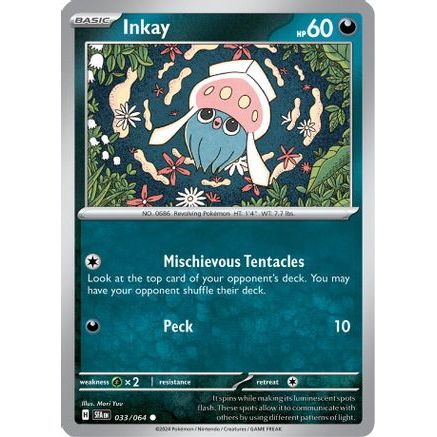 Inkay 33 - SV Shrouded Fable Reverse Holofoil