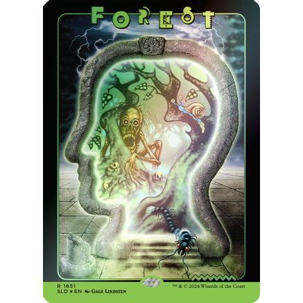 Forest (1651) (Rainbow Foil) (SLD-1651) - Secret Lair Drop Series Foil