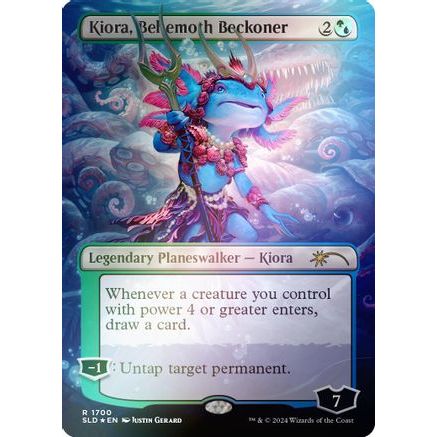 Kiora, Behemoth Beckoner (Rainbow Foil) (SLD-1700) - Secret Lair Drop Series Foil
