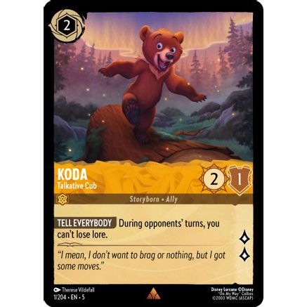 Koda - Talkative Cub (1/204) - Shimmering Skies Cold Foil