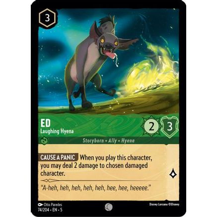 Ed - Laughing Hyena (74/204) - Shimmering Skies Cold Foil
