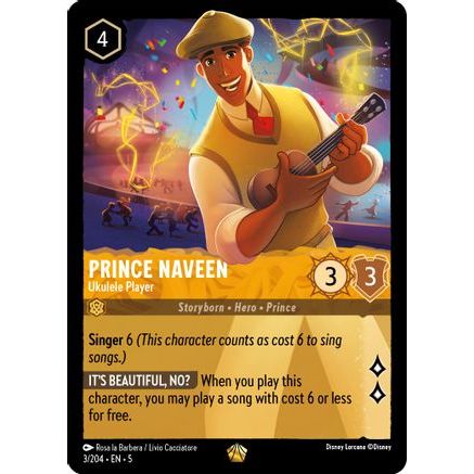 Prince Naveen - Ukulele Player (3/204) - Shimmering Skies Cold Foil
