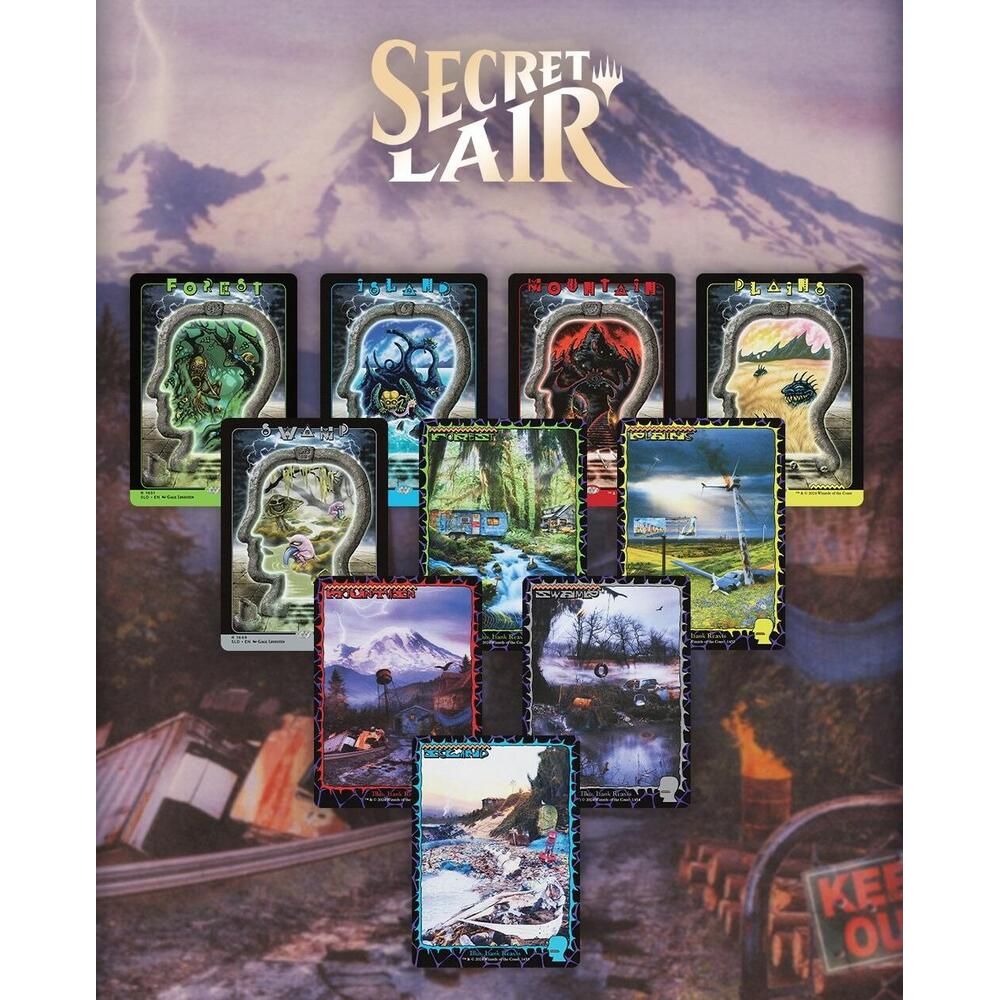 Magic the Gathering: Secret Lair: Brain Dead - Lands