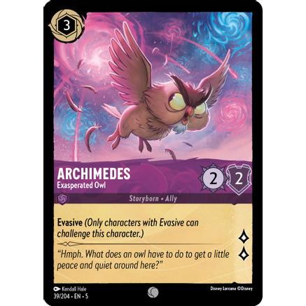 Archimedes - Exasperated Owl (39/204) - Shimmering Skies Cold Foil