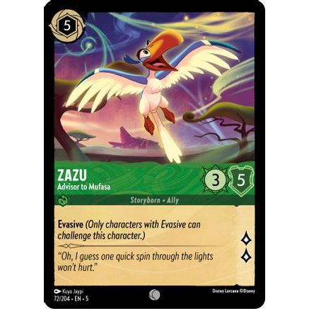 Zazu - Advisor to Mufasa (72/204) - Shimmering Skies Cold Foil