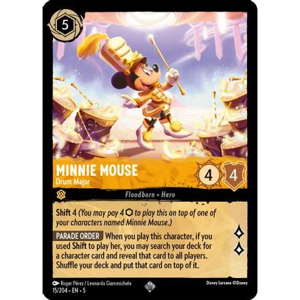 Minnie Mouse - Drum Major (15/204) - Shimmering Skies Cold Foil
