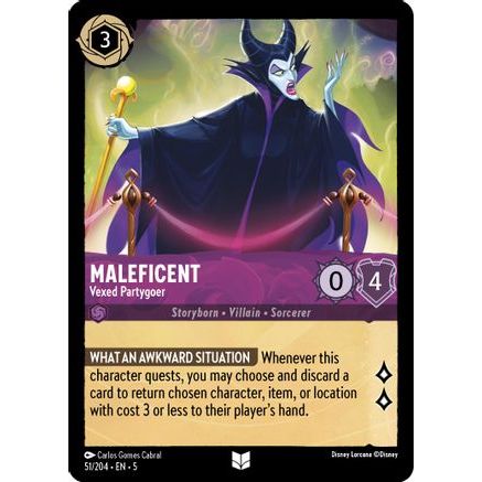 Maleficent - Vexed Partygoer (51/204) - Shimmering Skies Cold Foil