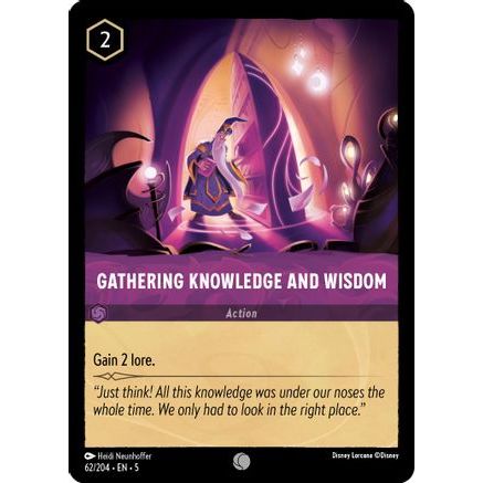Gathering Knowledge and Wisdom (62/204) - Shimmering Skies Cold Foil