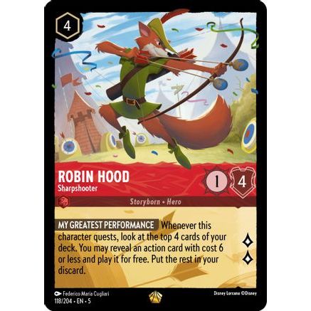 Robin Hood - Sharpshooter (118/204) - Shimmering Skies Cold Foil