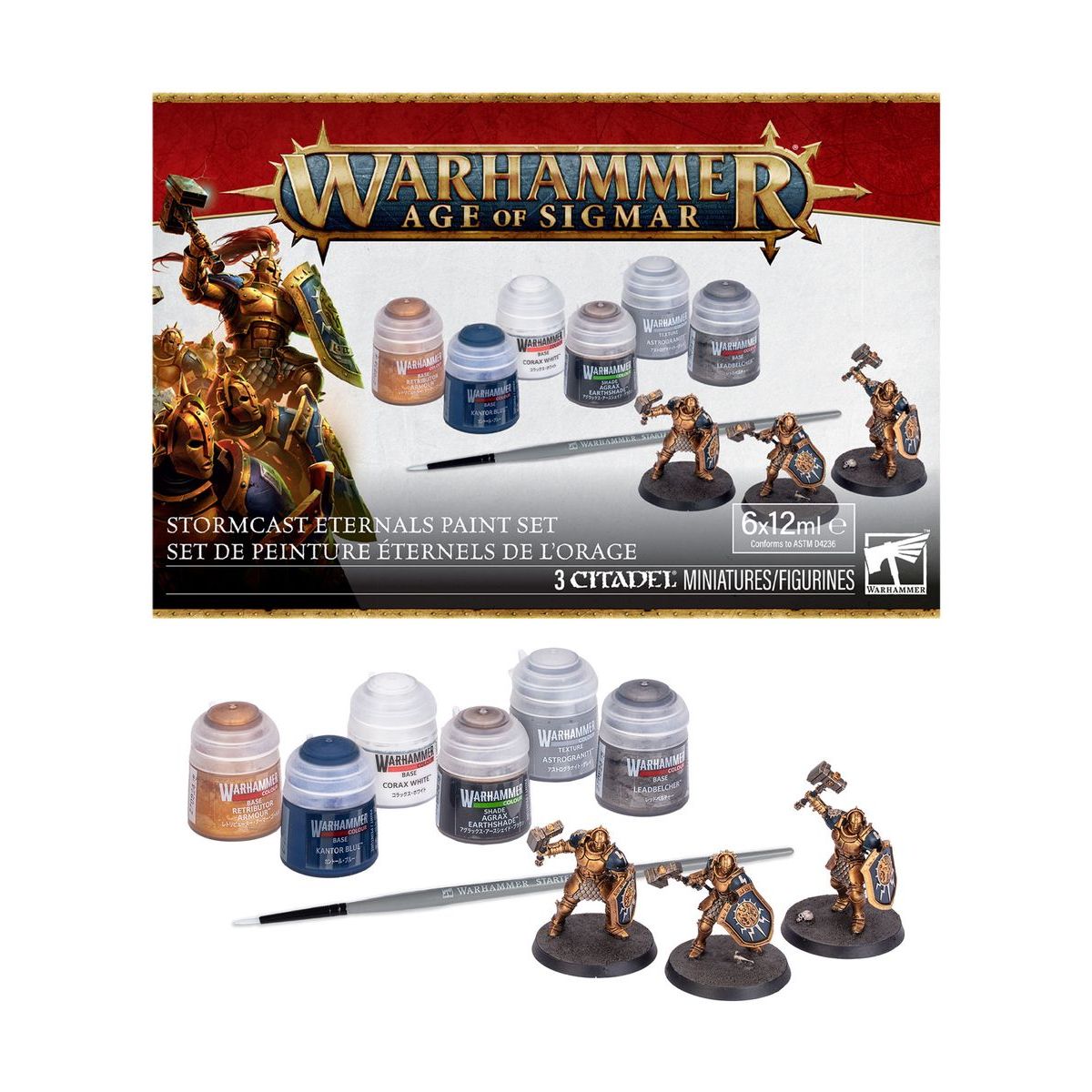 Warhammer Age of Sigmar: Stormcast Eternals - Paint Set [60-10]