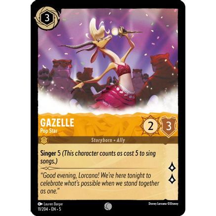Gazelle - Pop Star (11/204) - Shimmering Skies Cold Foil