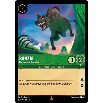 Banzai - Gluttonous Predator (80/204) - Shimmering Skies Cold Foil