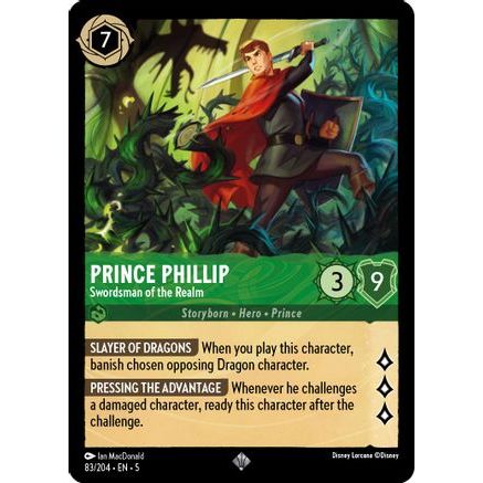 Prince Phillip - Swordsman of the Realm (83/204) - Shimmering Skies Cold Foil