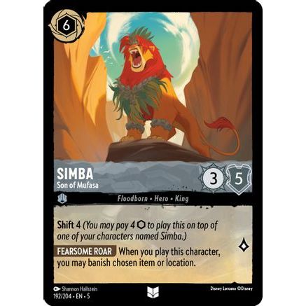 Simba - Son of Mufasa (192/204) - Shimmering Skies Cold Foil
