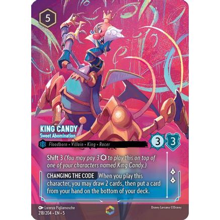 King Candy - Sweet Abomination (Enchanted) (218/204) - Shimmering Skies Holofoil