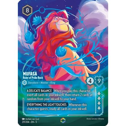 Mufasa - Ruler of Pride Rock (Enchanted) (217/204) - Shimmering Skies Holofoil