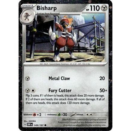 Bisharp - 149/197 (Cosmos Holo) 149 - Miscellaneous Cards & Products Holofoil