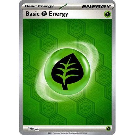 Basic Grass Energy 1 - SV Shrouded Fable Reverse Holofoil