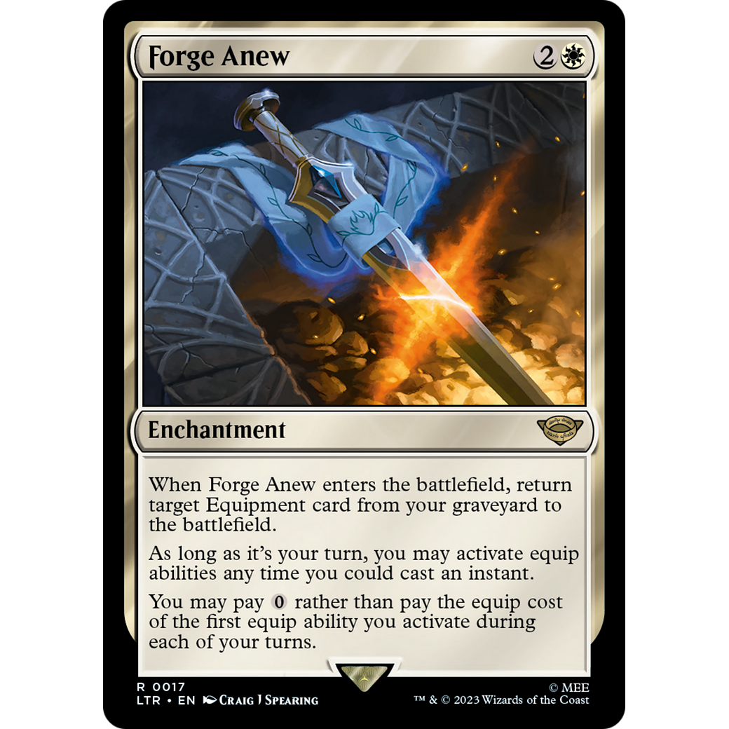 Forge Anew (LTR-017) - The Lord of the Rings: Tales of Middle-earth Foil