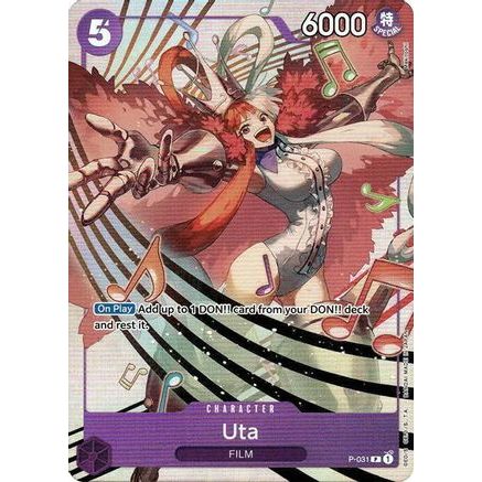 Uta - P-031 (Premium Card Collection -Uta-) (P-031) - One Piece Promotion Cards Foil