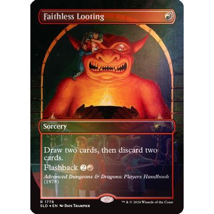 Faithless Looting (Rainbow Foil) (SLD-1779) - Secret Lair Drop Series Foil