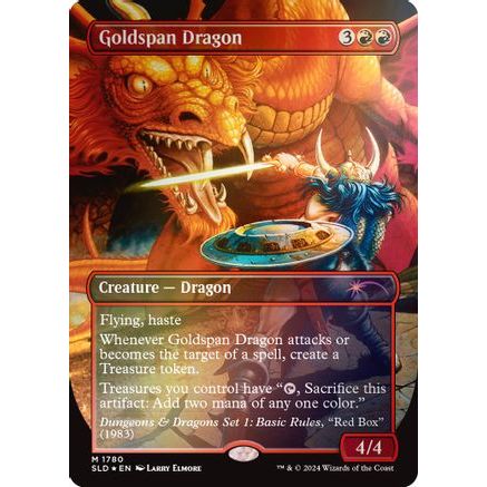 Goldspan Dragon (Rainbow Foil) (SLD-1780) - Secret Lair Drop Series Foil