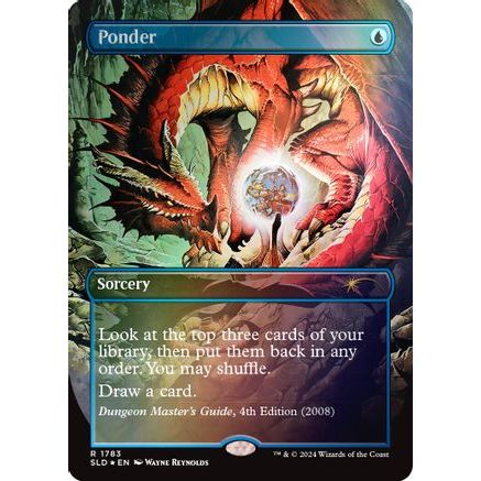 Ponder (1783) (Rainbow Foil) (SLD-1783) - Secret Lair Drop Series Foil