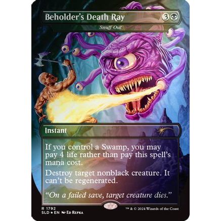 Beholder's Death Ray - Snuff Out (Rainbow Foil) (SLD-1792) - Secret Lair Drop Series Foil