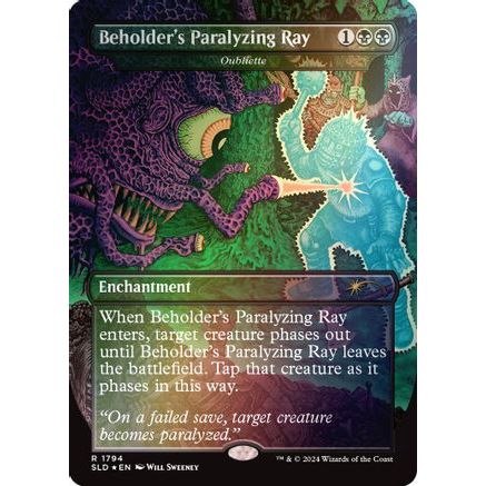Beholder's Paralyzing Ray - Oubliette (Rainbow Foil) (SLD-1794) - Secret Lair Drop Series Foil