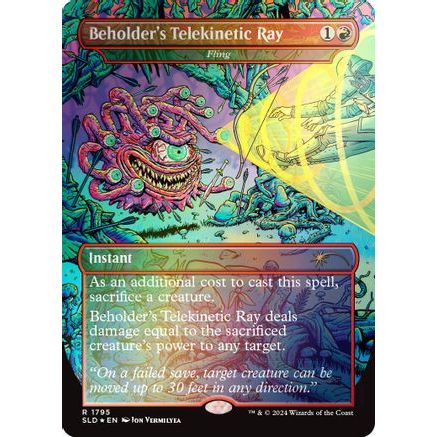 Beholder's Telekinetic Ray - Fling (Rainbow Foil) (SLD-1795) - Secret Lair Drop Series Foil