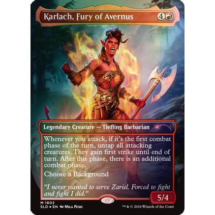 Karlach, Fury of Avernus (Rainbow Foil) (SLD-1802) - Secret Lair Drop Series Foil