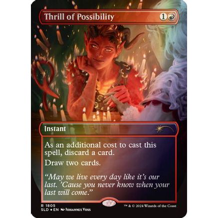 Thrill of Possibility (1805) (Rainbow Foil) (SLD-1805) - Secret Lair Drop Series Foil
