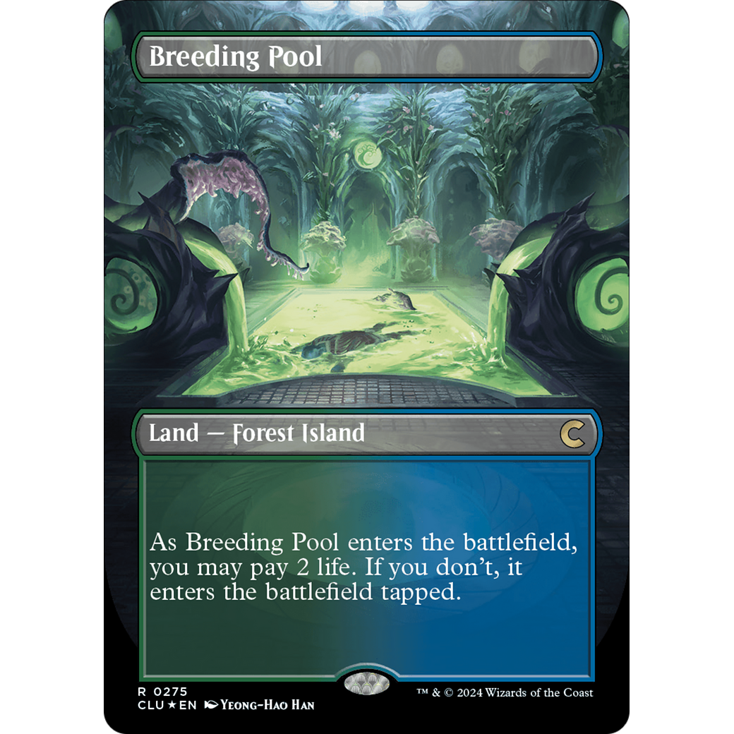 Breeding Pool (Borderless) (CLU-275) - Ravnica: Clue Edition (Borderless) Foil