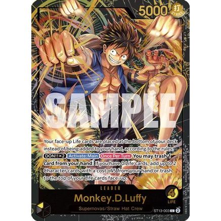 Monkey.D.Luffy (Premium Card Collection -Leader Collection-) (ST13-003) - One Piece Promotion Cards Foil
