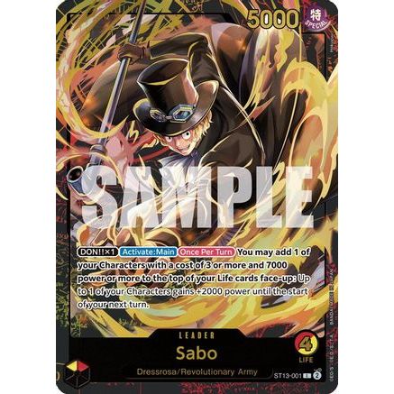 Sabo (Premium Card Collection -Leader Collection-) (ST13-001) - One Piece Promotion Cards Foil