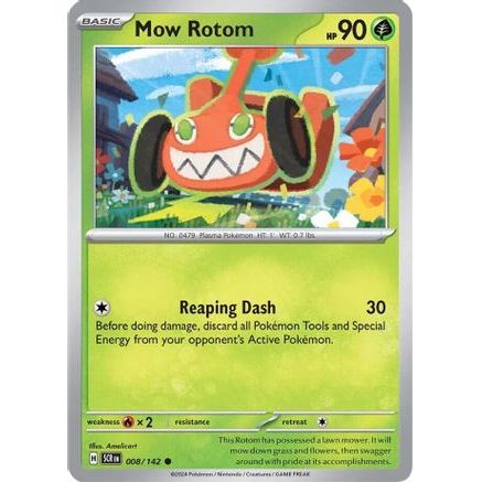 Mow Rotom 8 - SV07 Stellar Crown Reverse Holofoil